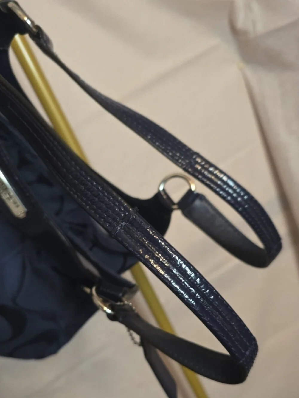 Coach Soho Navy Signature Hobo Bag